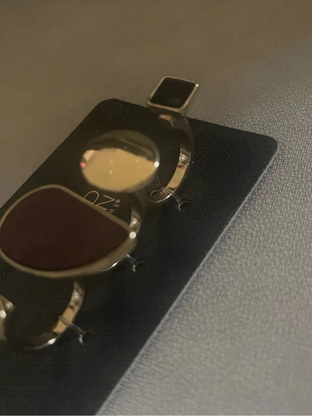 Gold and Brown Geometric Drop - Unlisted Brand Costume Ring